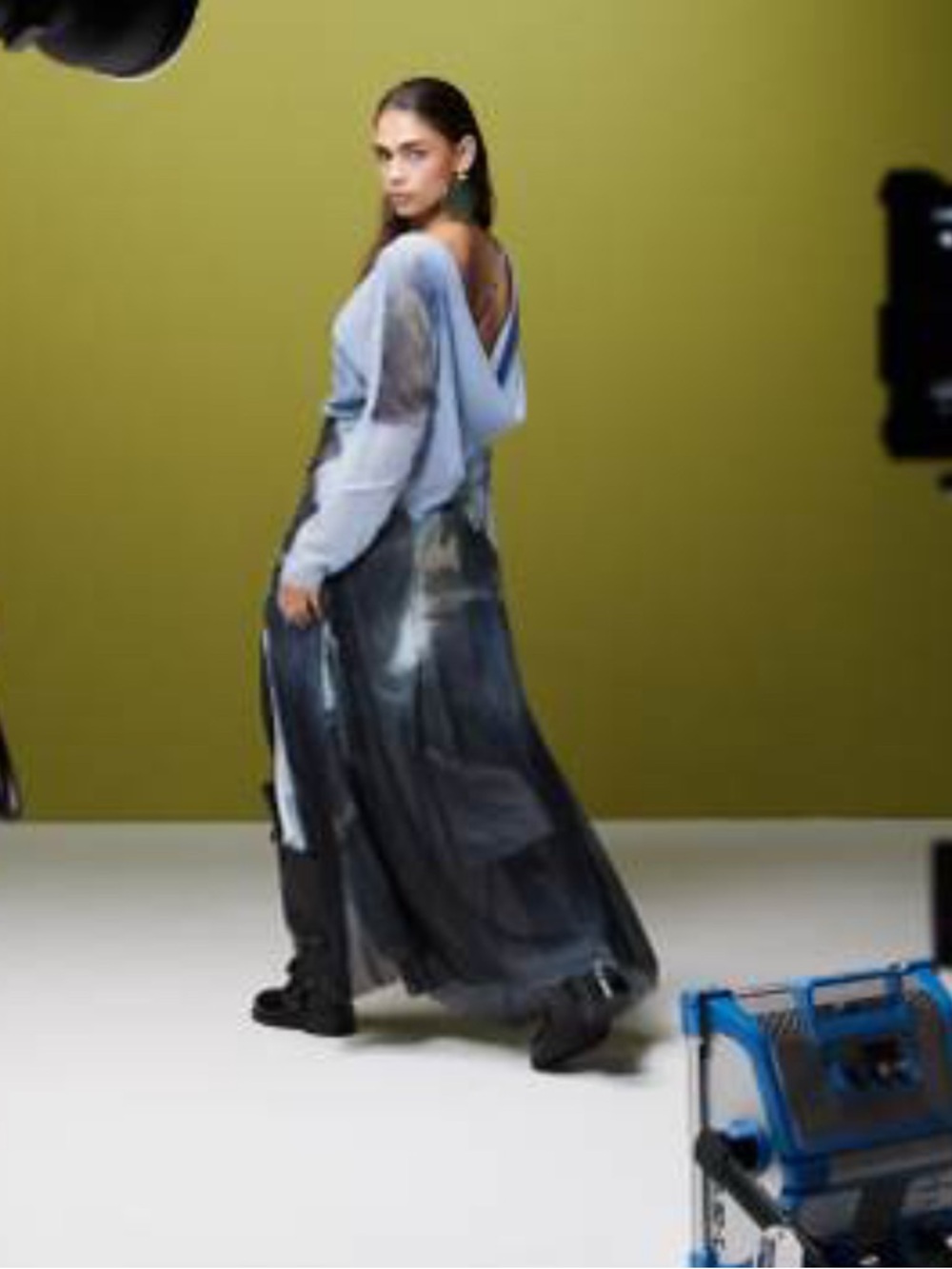 Long Sheer Black Maxi dress  - Women's